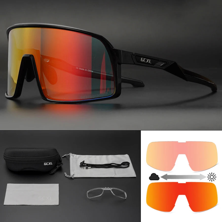 NEW Photochromic Outdoor Sport Bike Sunglasses Men Women Bicycle MTB Road Cycling Glasses UV400 Fishing Goggles Running Eyewear Zpaxo Color2 Photochromic