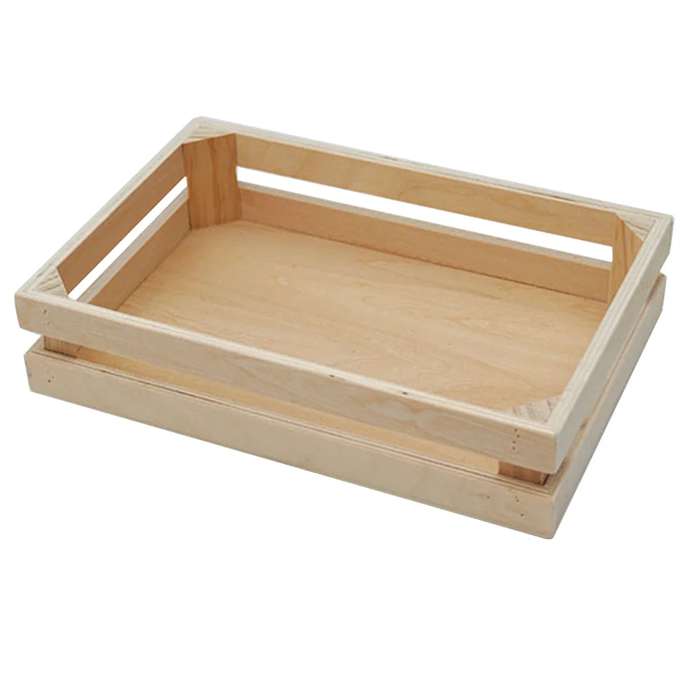 Small Storage Containers Basket Baskets Wooden Organizer Rectangle