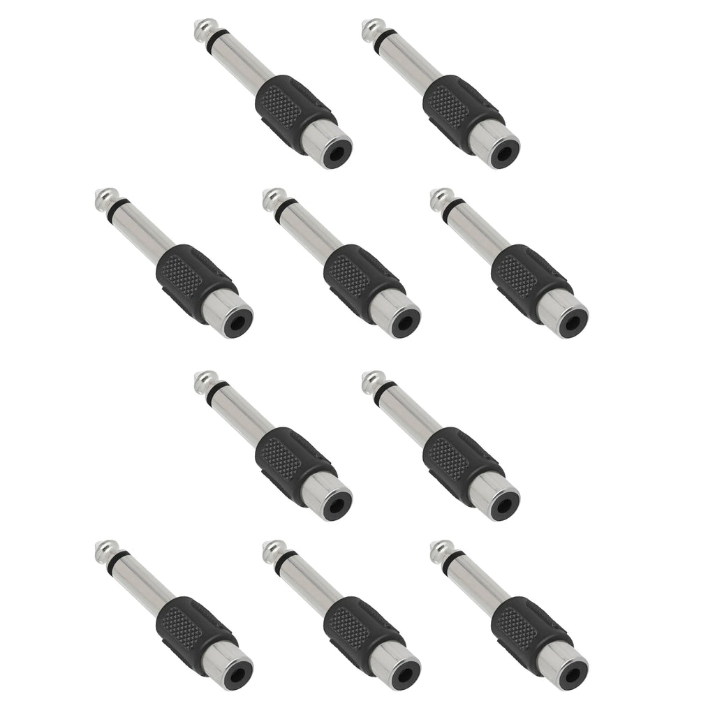 RCA Female Jack 1 4 Male Mono Plug Audio Stereo Adapter Connector