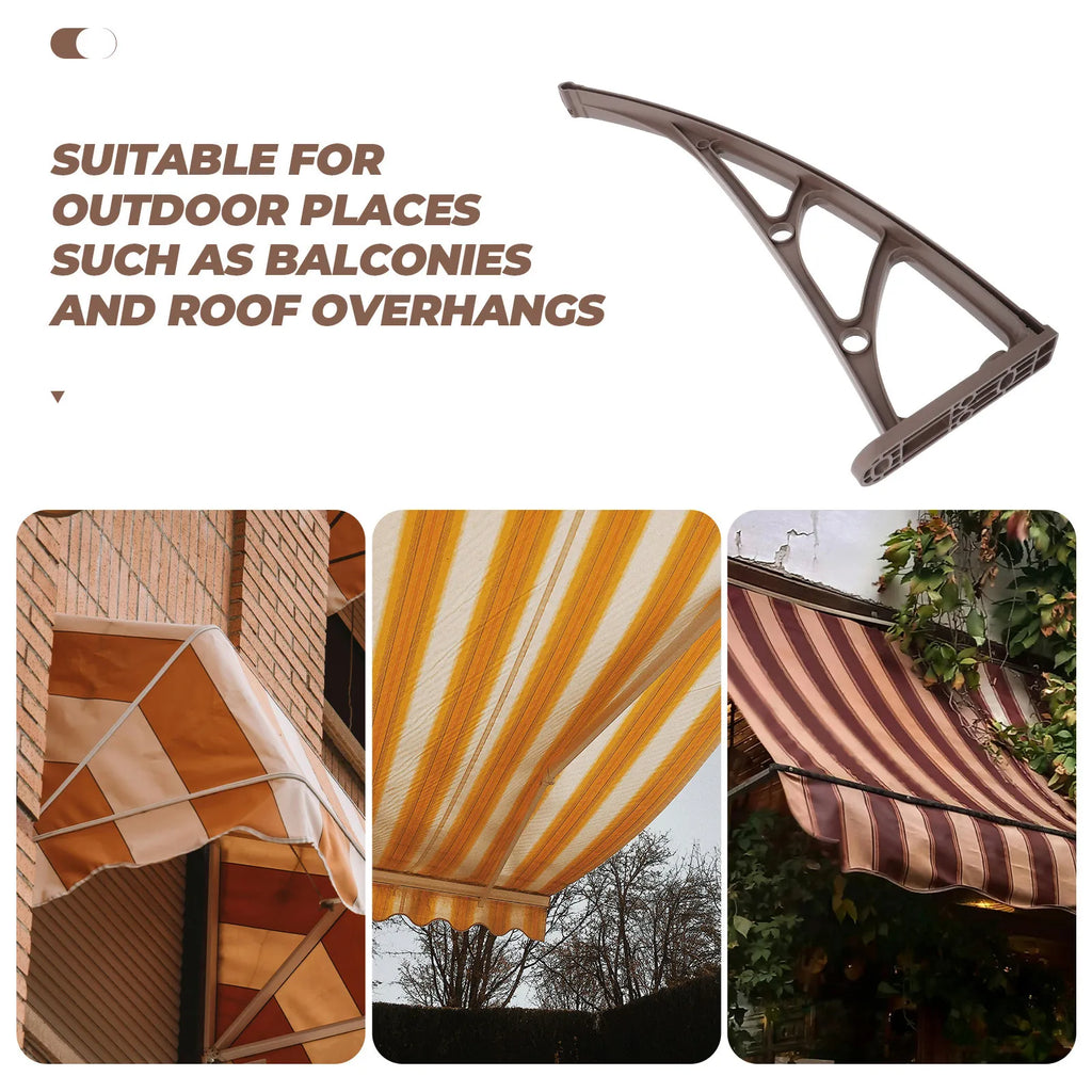Plastic Steel Awning Bracket Reinforced Upvc Outdoor Door Canopy Patio Window Awning Brackets Heavy Duty Support for Retractable Zpaxo