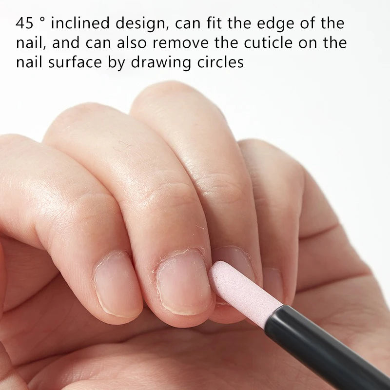 1 Nail Art Quartz Grinding Pen Cuticle Rod Dead Skin Remover UV Gel
