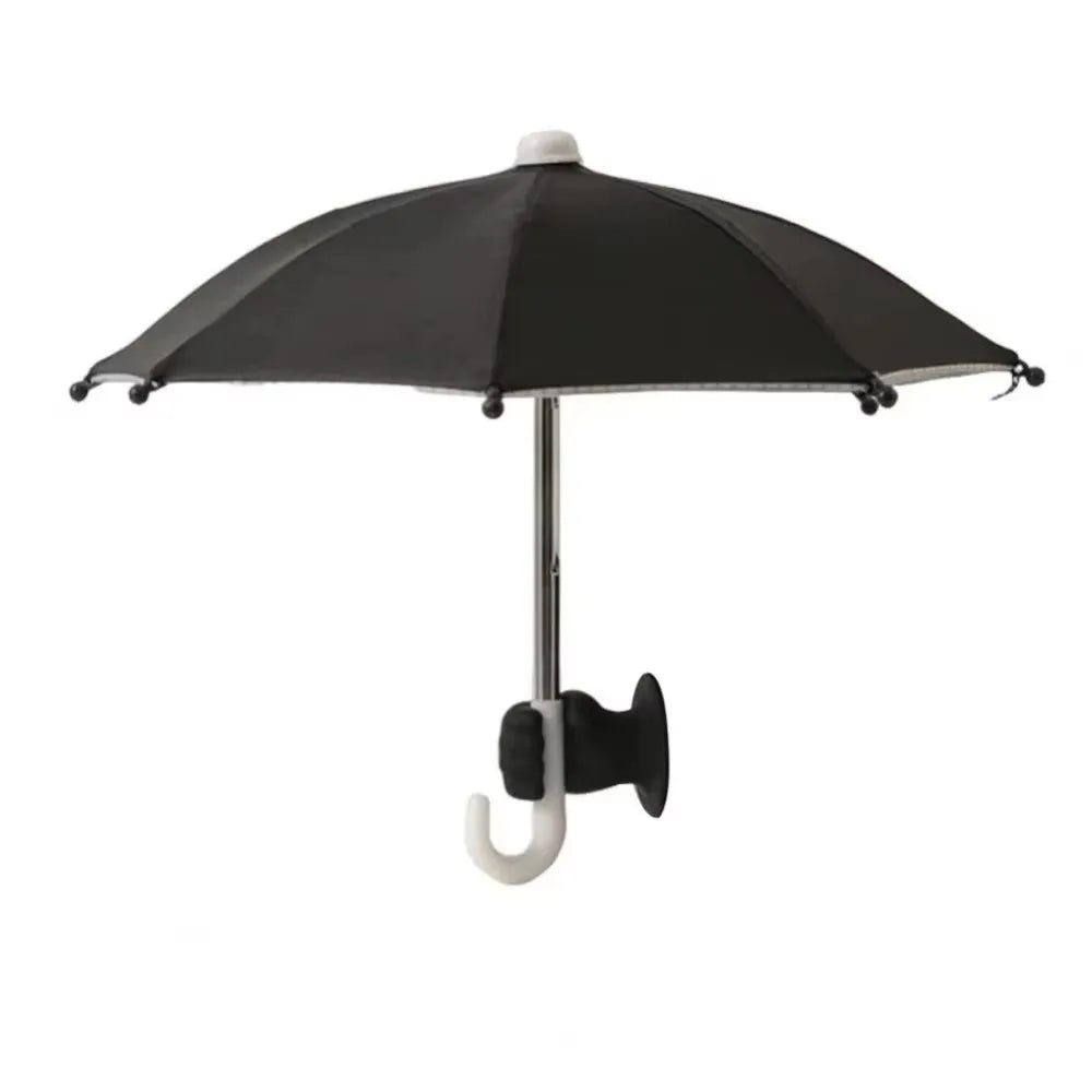 Suction Cup Holder Mini Phone Umbrella Anti-reflective Screen Zpaxo Black