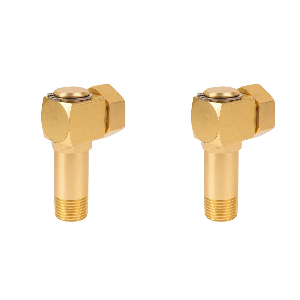 Garden Hose Adapter 1 "GHT to 0.8" Connector Garden Hose Joint Coupler Adapter Brass Replacement Part Swivel Accessories Zpaxo 2PCS