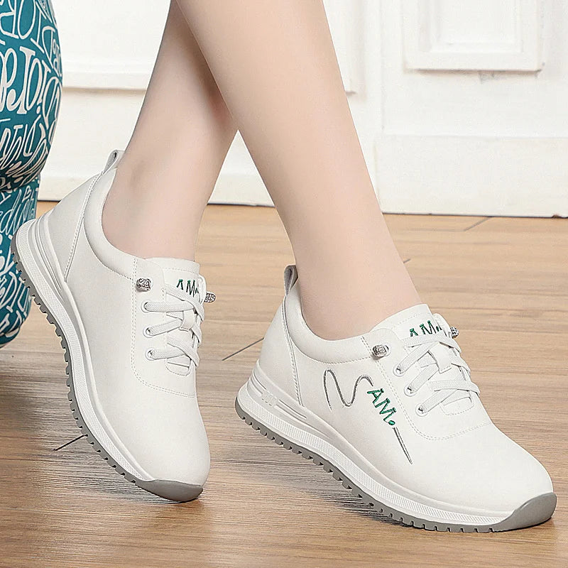 Mom Shoes Comfortable Not Tiredsports White Women Spring Autumn Zpaxo HLN2092 White 40 China Mainland
