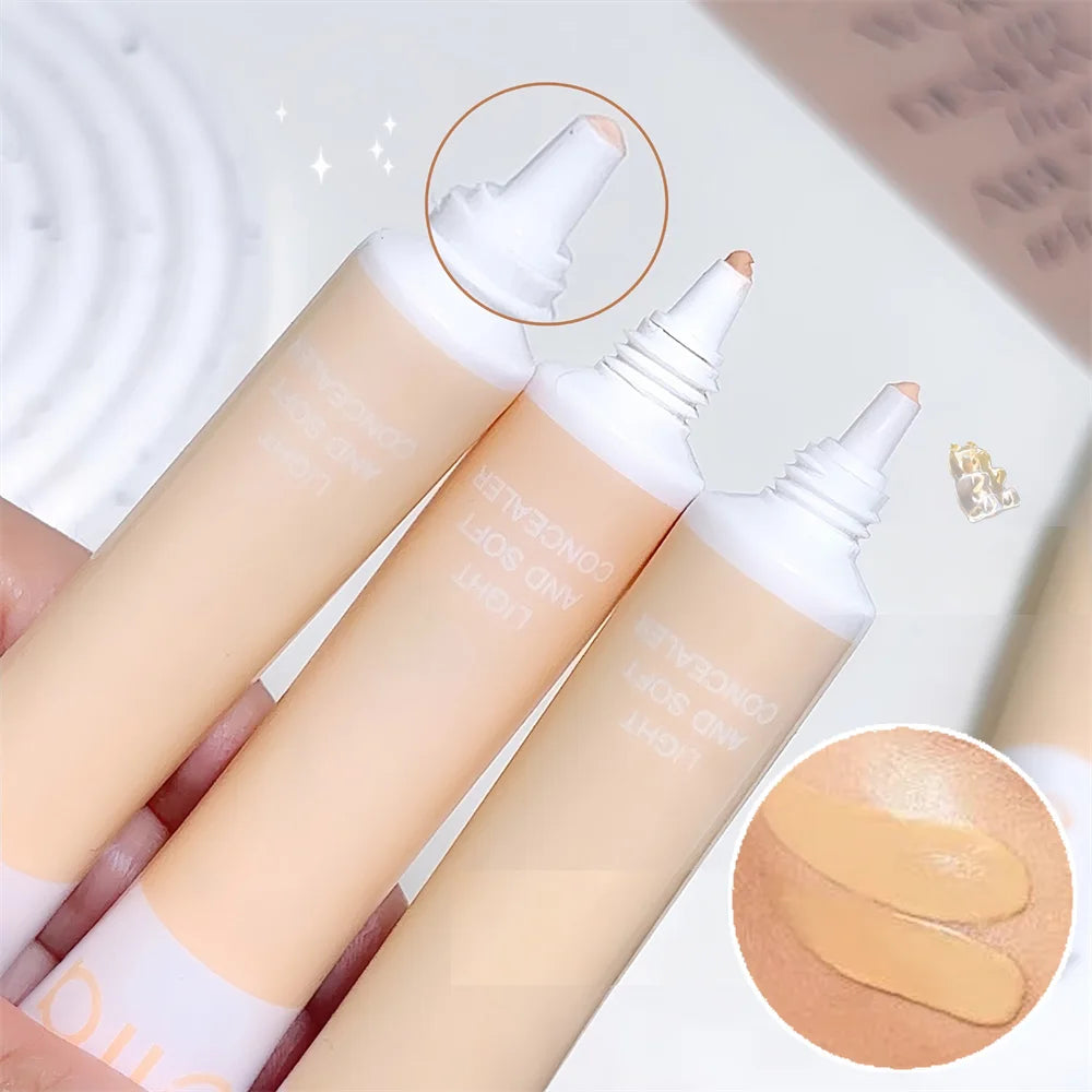 Soft Nude Makeup Liquid Concealer Waterproof Full Coverage Dark Zpaxo