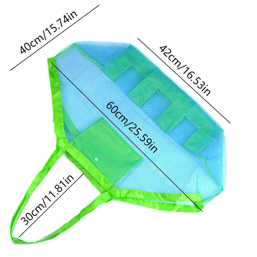 Children Sand Away Protable Mesh Bag Kids Bath Toys Storage Bags Swimming Large Beach Bag for Towels Women Cosmetic Makeup Bag Zpaxo