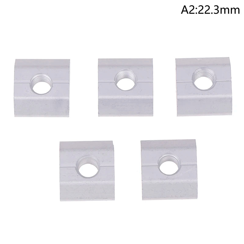 Solar Panel Mounting Aluminum Alloy Bracket End Mid Clamp T-blocks Zpaxo 22.3mm