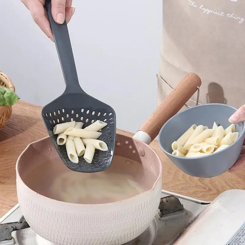1Pcs Strainer Spoon Large Funnel Fried Food Strainer Vegetable Food Water Filter Portable Home Kitchen Cooking Tools Zpaxo