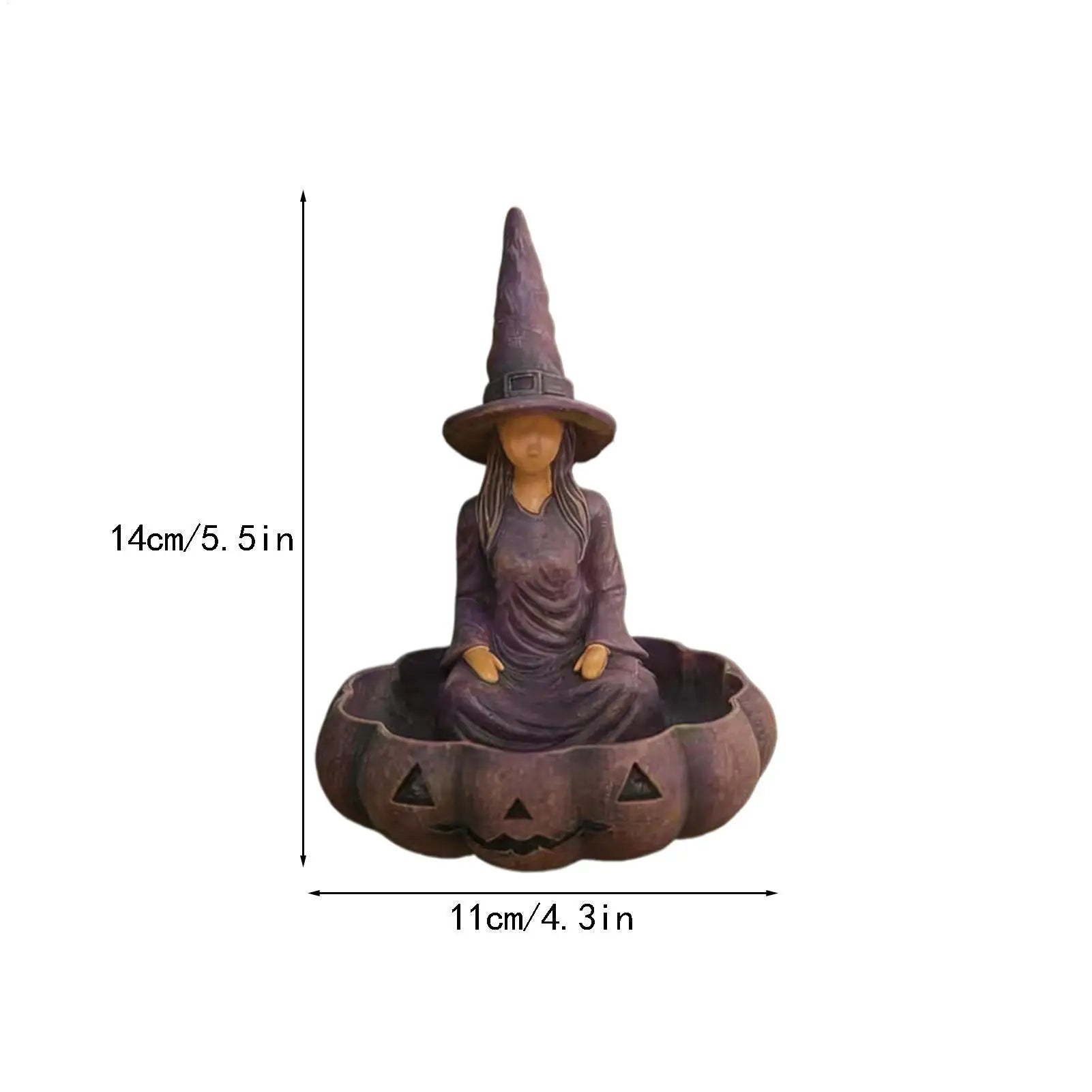 Halloween Candy Bowl Witch Pumpkin Holiday Desktop Decoration Festive
