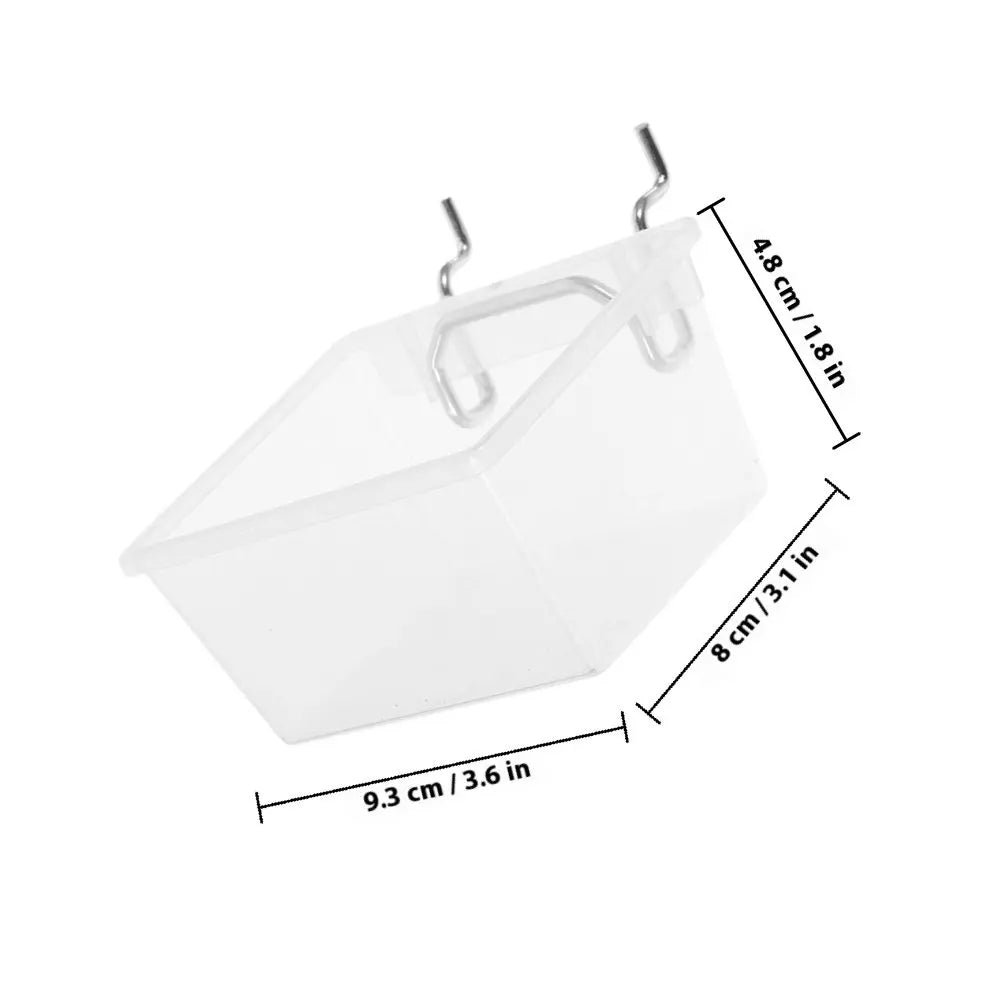 2Sets Thick Clear Pegboard Bins Strong Hooks Standard Easy Install