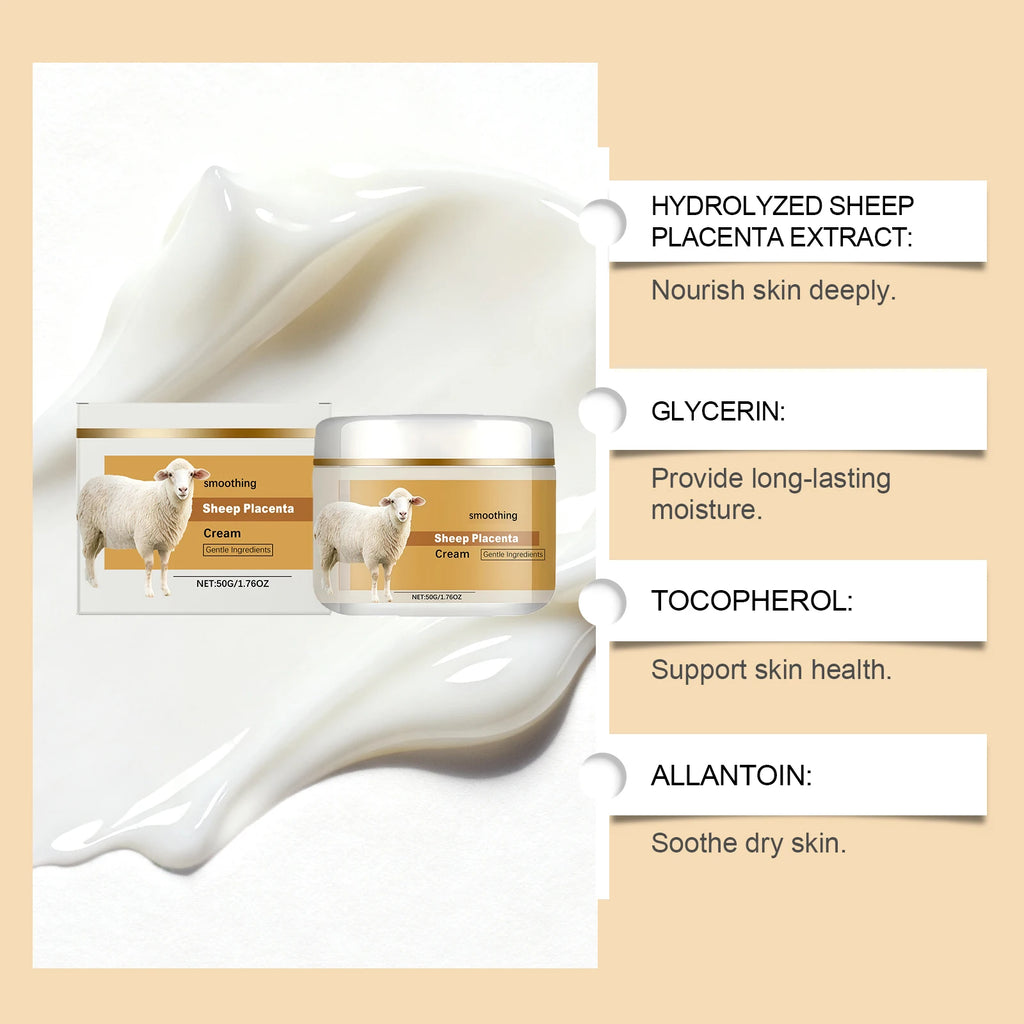 Hoygi Sheep Placenta Anti-Aging Firming Facial Cream 50g Anti-Aging Face Cream Zpaxo