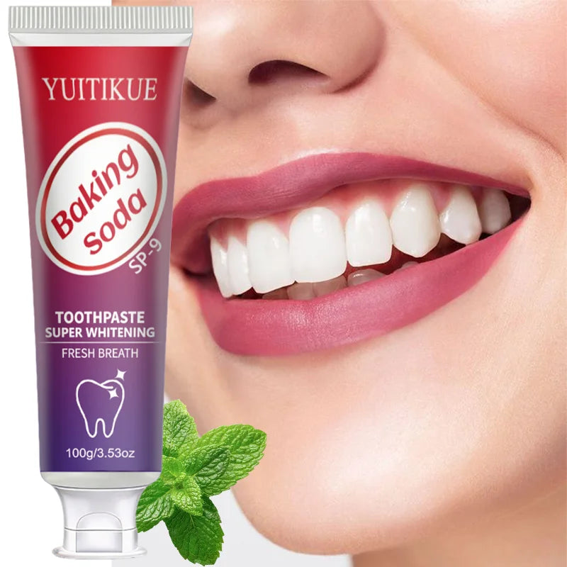YUITIKUE Baking Soda Toothpaste – Whiten & Deep Clean 100g Whitening Toothpaste Zpaxo