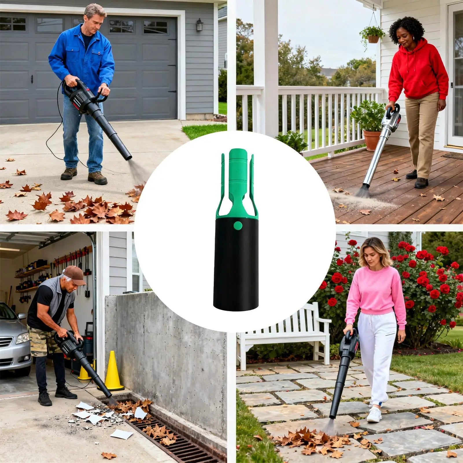 Universal Leaf Blower Nozzle Attachment Turbo Air Flow Booster