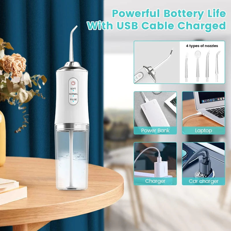 Oral Irrigator Dental Water Jet Flosser Appliance Pick Floss Dentistry Mouth Washing Machine Teeth Whitening Cleaning Tools Zpaxo