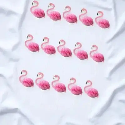 25Pcs Flamingo Cake Picks Food-Grade Safe Cake Decorating Picks Perfect for Cupcakes Cakes Cheese Dessert Party Topper Zpaxo