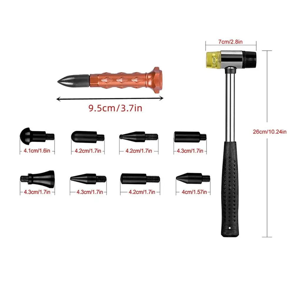 Replacement Heads Car Dent Repair Tools Rubber Hammer Knock Down Pen Zpaxo