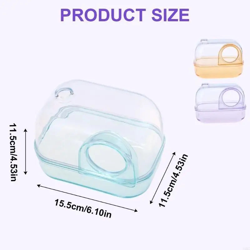 Pet Hamster Potty Sand Bath Large Cage Accessories Easy Clean No