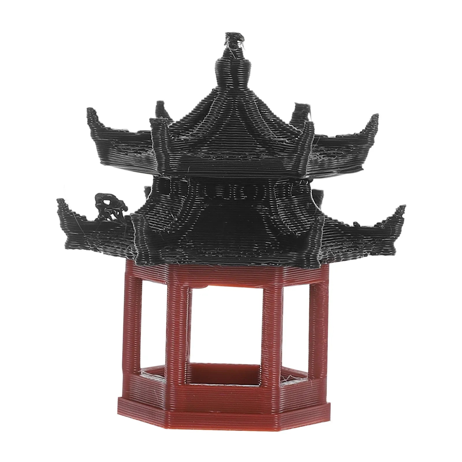 Chinese Mini Pavilion Statue Bonsai Aquarium Garden Desktop