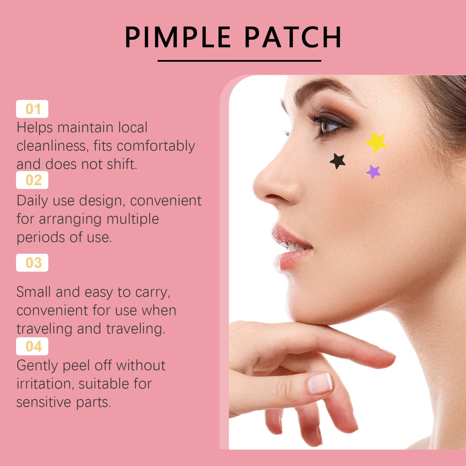 Star-Shaped Hydrocolloid Pimple Patches – 360pc Acne Patches Acne Pimple Patches Zpaxo
