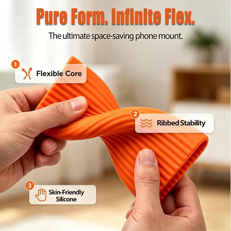 Flexible Phone Holder Bracket Laptop Stand Foldable Silicone Portable Adjustable Multi-Angle Adjustable Tablet Desktop Stand Zpaxo