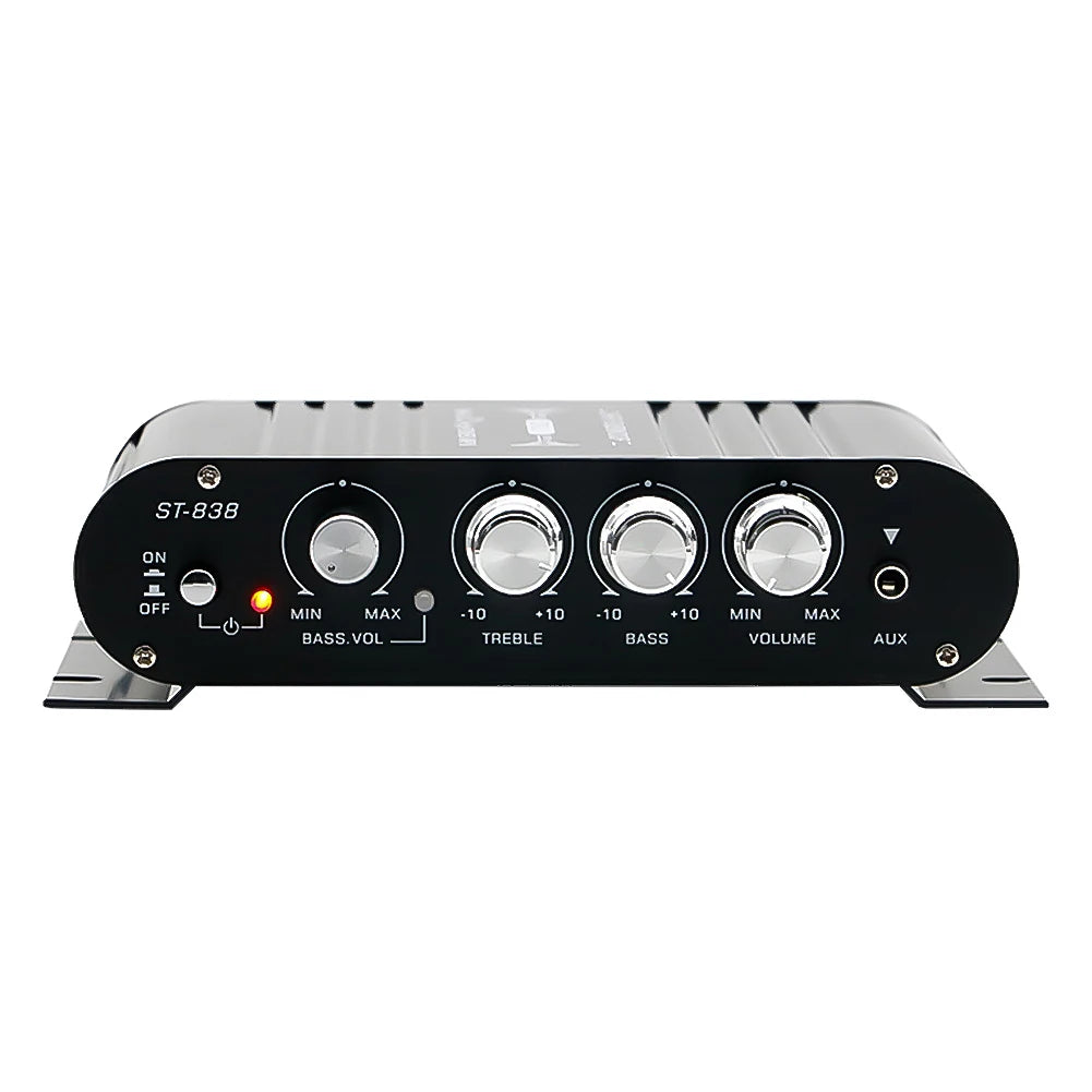 ST-838 Hifi 2 1 Channel Subwoofer Amplifier Bass Treble Adjustment