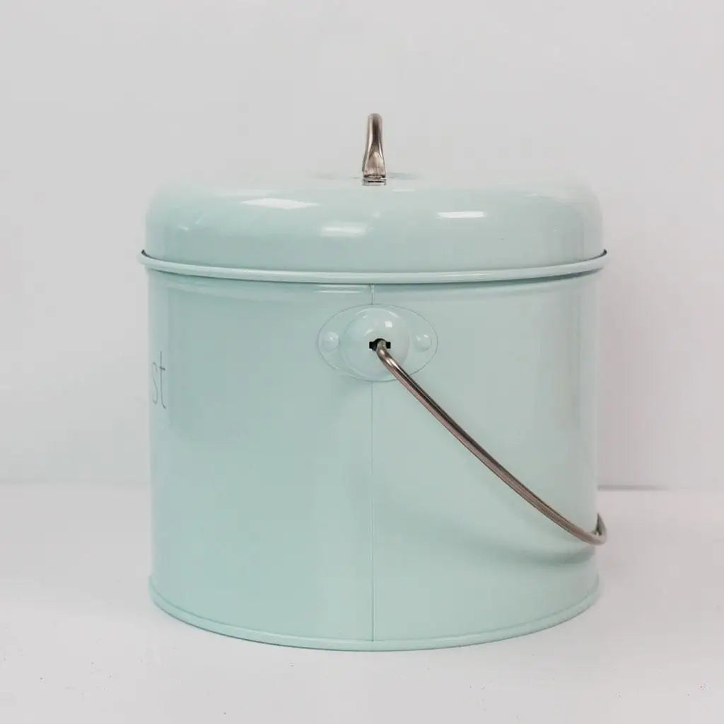 Garden Compost Bin Bucket Candy Carrying Handle Pail Rust Proof Zpaxo