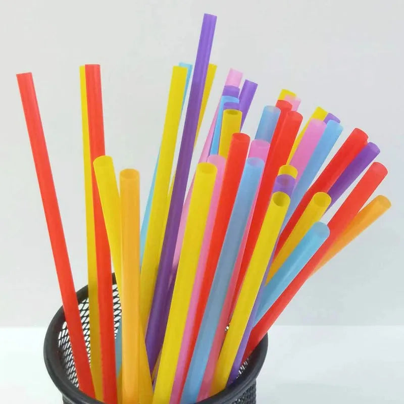 100Pcs Colorful Bendable Straw Drinking Kunststof Straw for Milk Tea Bar Party Rietjes Drinking Wedding Kitchen Beverage Straws Zpaxo Multicolor-3000Pcs