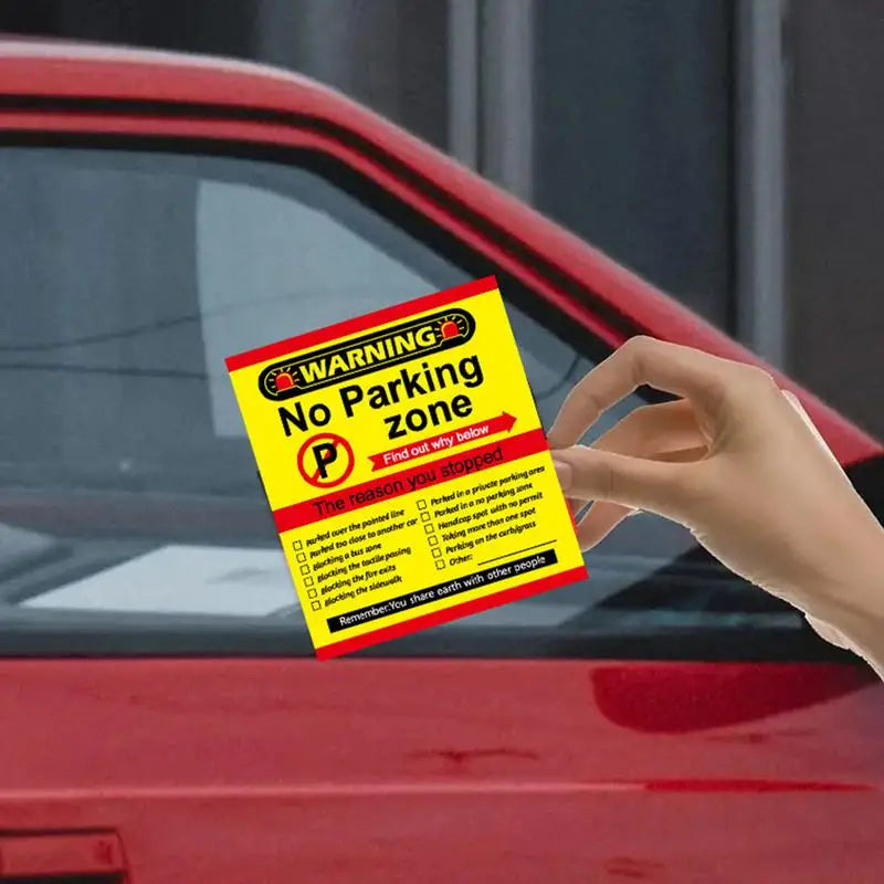 Bad Parking Cards 50 Pieces Funny Parking Ticket Prank Business Supplies Warning Signs For Men Women Family Christmas Zpaxo