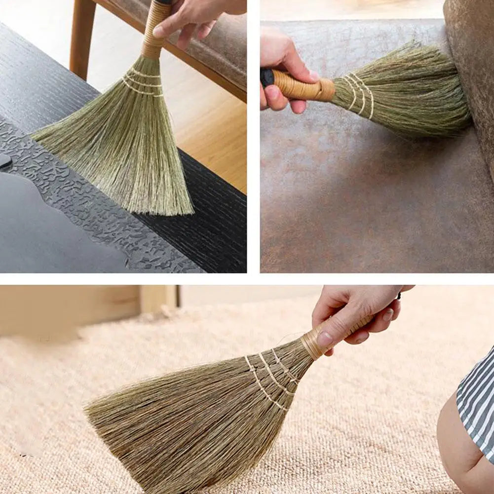 Japanese Handmade Straw Broom – Bamboo Floor Sweeping Brush Handmade Straw Broom Zpaxo S
