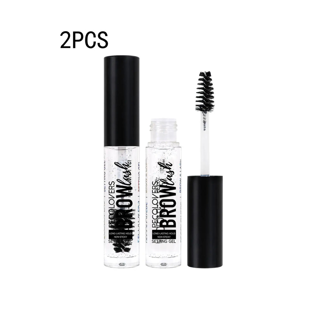 2PCS/Set 3D Eyebrow Shaping Gel-Lightweight Clear, Long-Lasting Waterproof Sweatproof Quick-Dry, Transparent Texture Zpaxo 02-2PCS