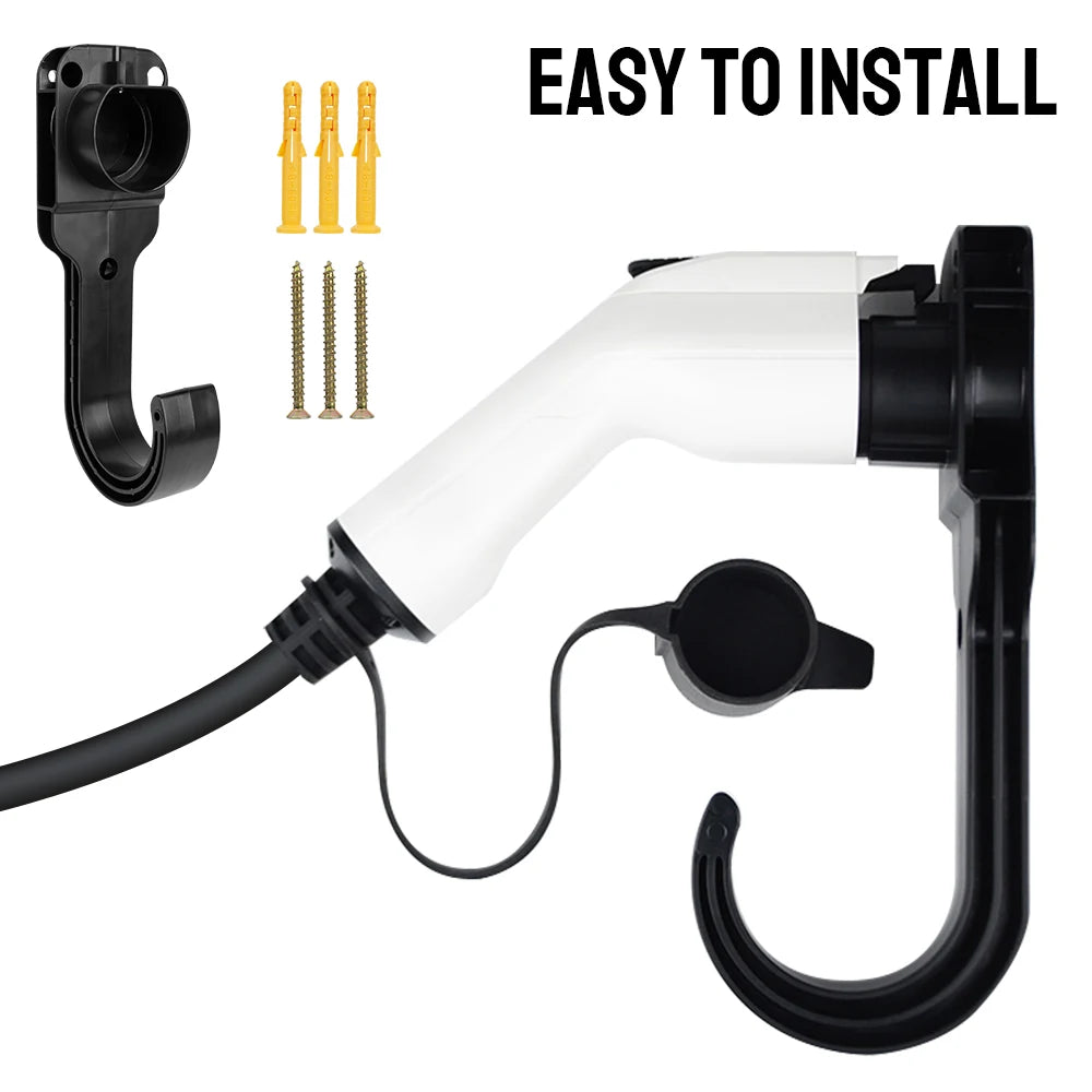 EV Charger Cable Holder Universal Electric Car Charging Wall Mount Zpaxo
