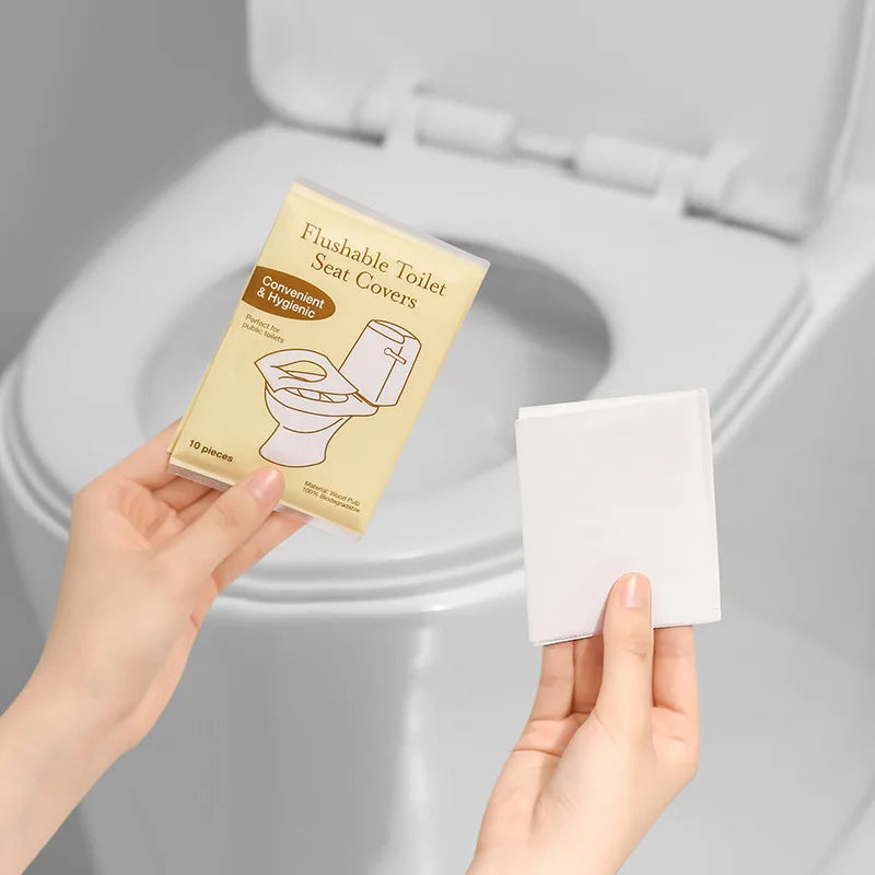 Disposable Flushable Toilet Seat Covers – 80/50/20 Pack