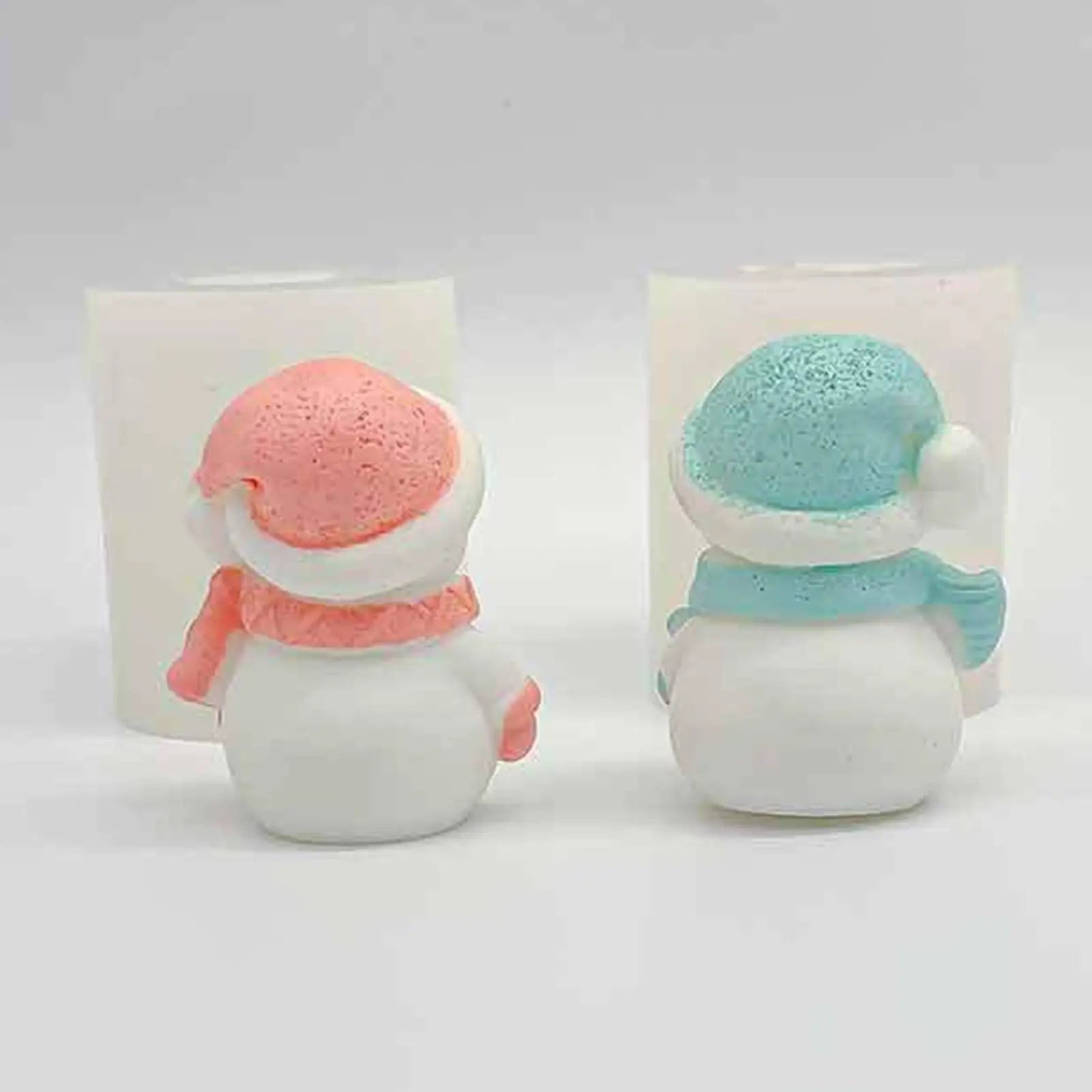 Cute Christmas Molds Resin Easy Release Snowman Candle Soap Making