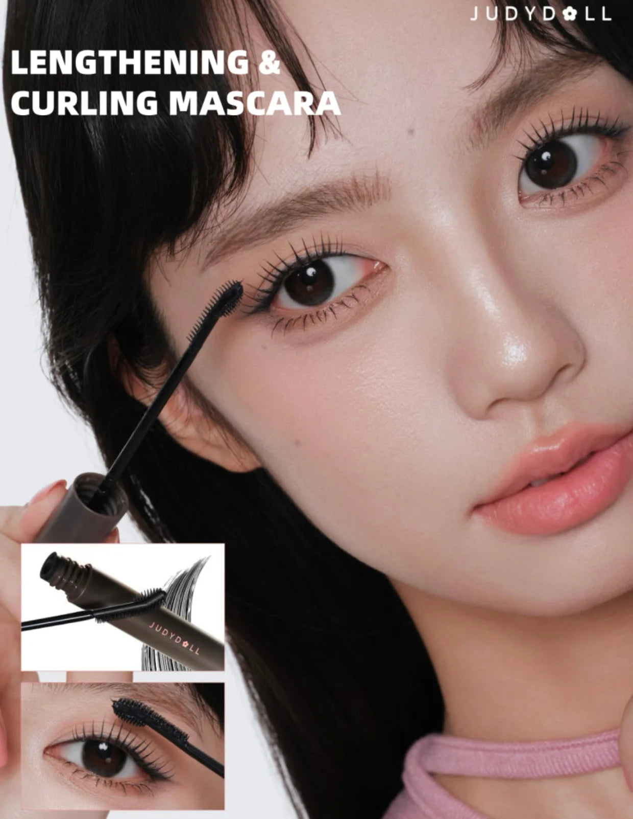 JUDYDOLL Mascara Lengthening And Curling Mascara 6g Curling With Toothed Comb 12H Eye Makeup Cosmetics Zpaxo