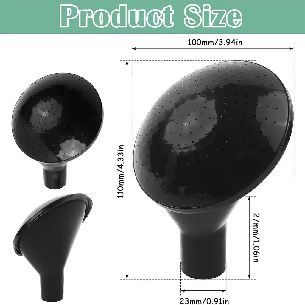 Black Inner Diameter Watering Can Head Sprinkler Spout Plastic Water