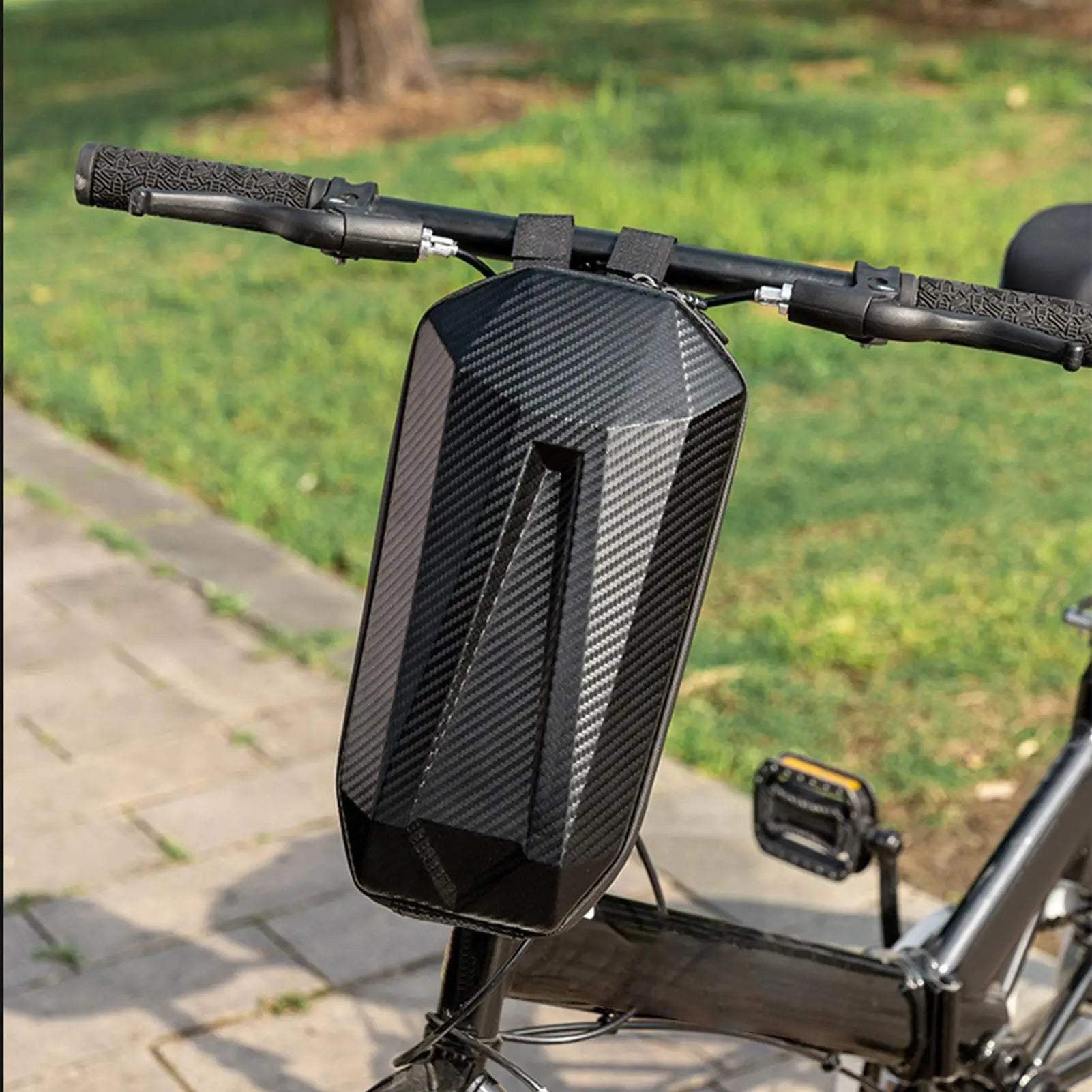 Electric Scooter Bag Cycling Handlebar Pouch Adjustable Electric Scooter Handlebar Bag 4L for Camping Mountain Urban Dirtbike Zpaxo