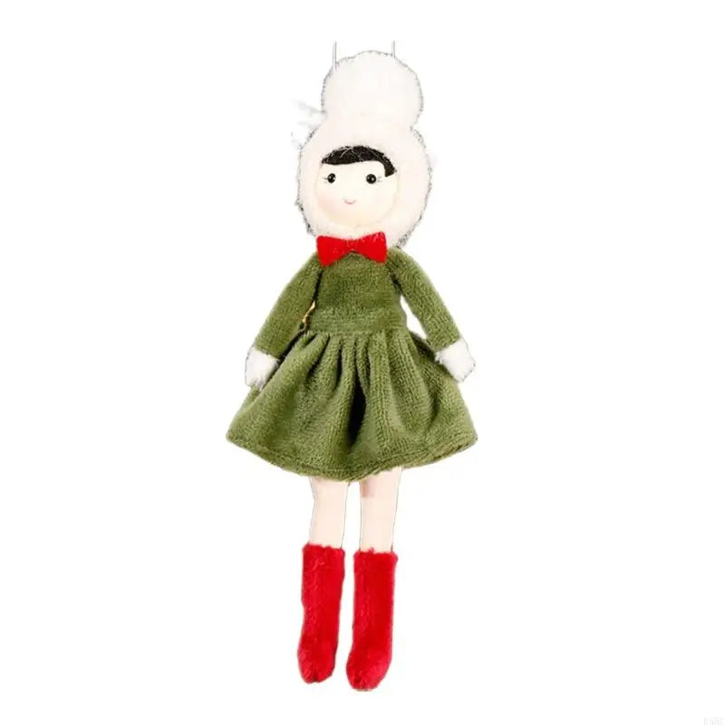 Handmade Fabric Nordic Girl Doll Ornament Door Window Holiday