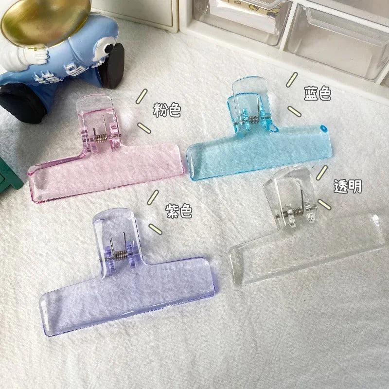 Beautiful Transparent Acrylic Clips Minimalist Spring Clip Student