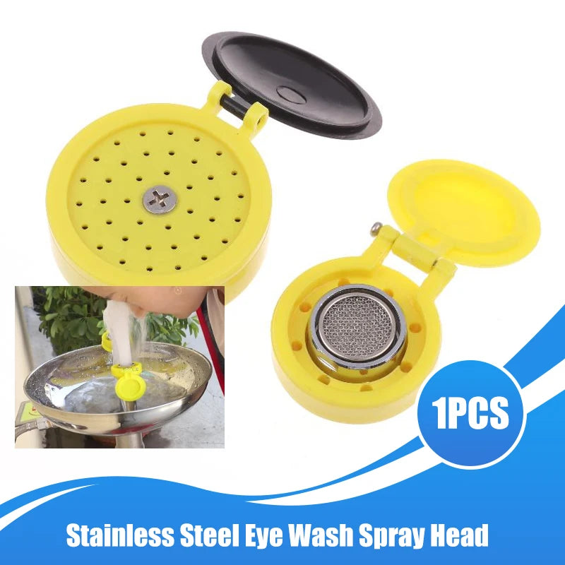 304 Stainless Steel Eye Wash Spray Head For Home Factory Industrial Site Laboratory Installed On The Eye Wash Station And Faucet Zpaxo