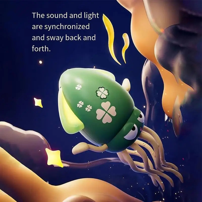 Octopus Toy Electric Automatic Obstacle Avoidance Octopus LED Lights Musical Electronic Robotics Interactive 8-Leg Action Zpaxo