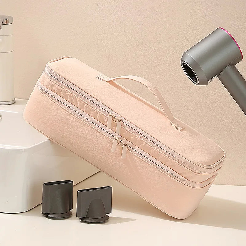 Hair Dryer Storage Bag, Hand-held Curling Iron, Straight Board Multifunctional Travel Makeup Bag, Organizing Protective Cover Zpaxo