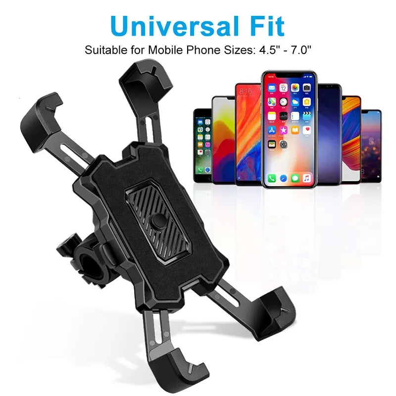 Bicycle Phone Holder Motorcycle Adjustable Stand 360 Rotatable GPS