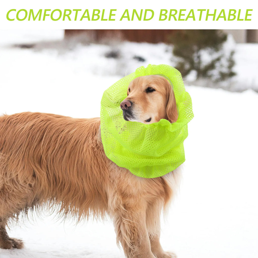 Pet Ear Mesh Protector Breathable Dog Wrap Long Ears Protection