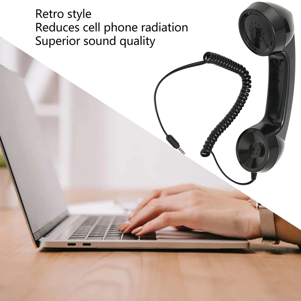 Retro Phone Handset Multifunction Radiation Proof Handheld Cell