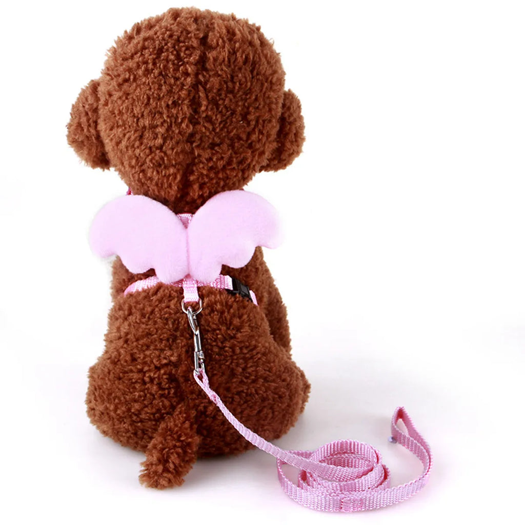 Premium Adjustable Pet Harness Dogs Cats Angel Wing Quick Release