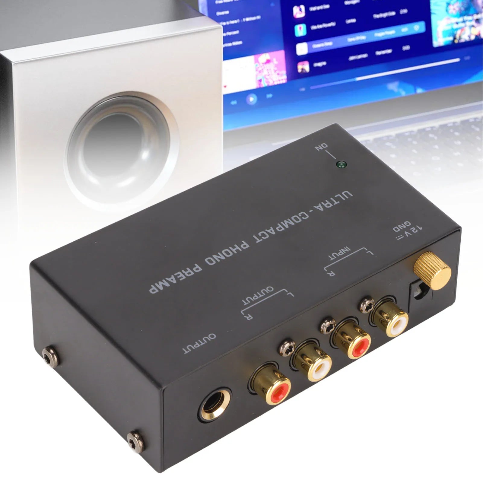 PP400 Phono Turntable Preamp Stereo Input Output Record Player