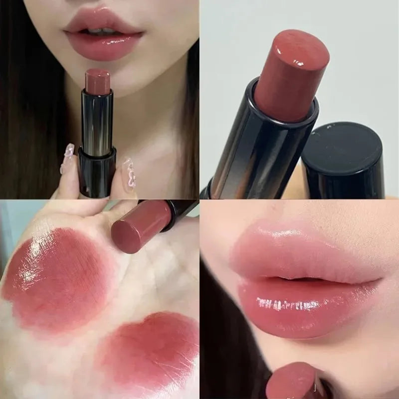 Low Saturation Light Lipstick Nude Brown Long Lasting Moisturizing Zpaxo 04