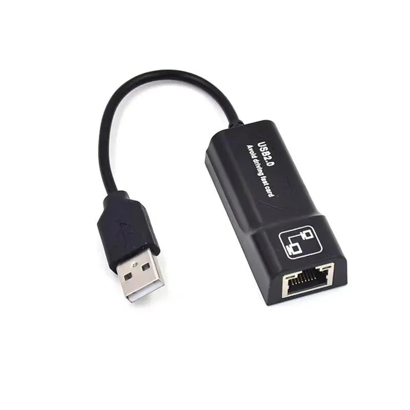 USB2 0 RJ45 Network Cable Adapter 100Mbps Wired Card External Drive Zpaxo