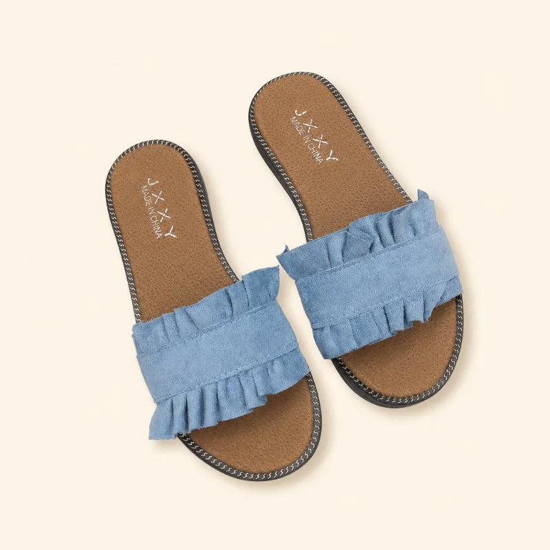Women's Fish Mouth Open Toe Elegant Comfortable Slippers 2026 Summer Zpaxo SKY BLUE 37
