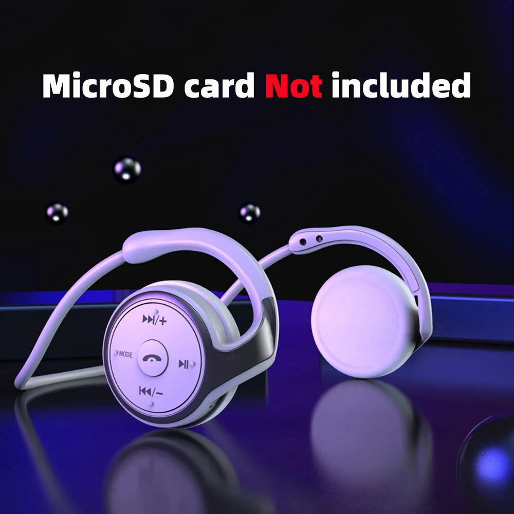 Bluetooth Earphones MP3 Player FM Radio On-ear Comfortable Wrap Zpaxo TF Card Not included